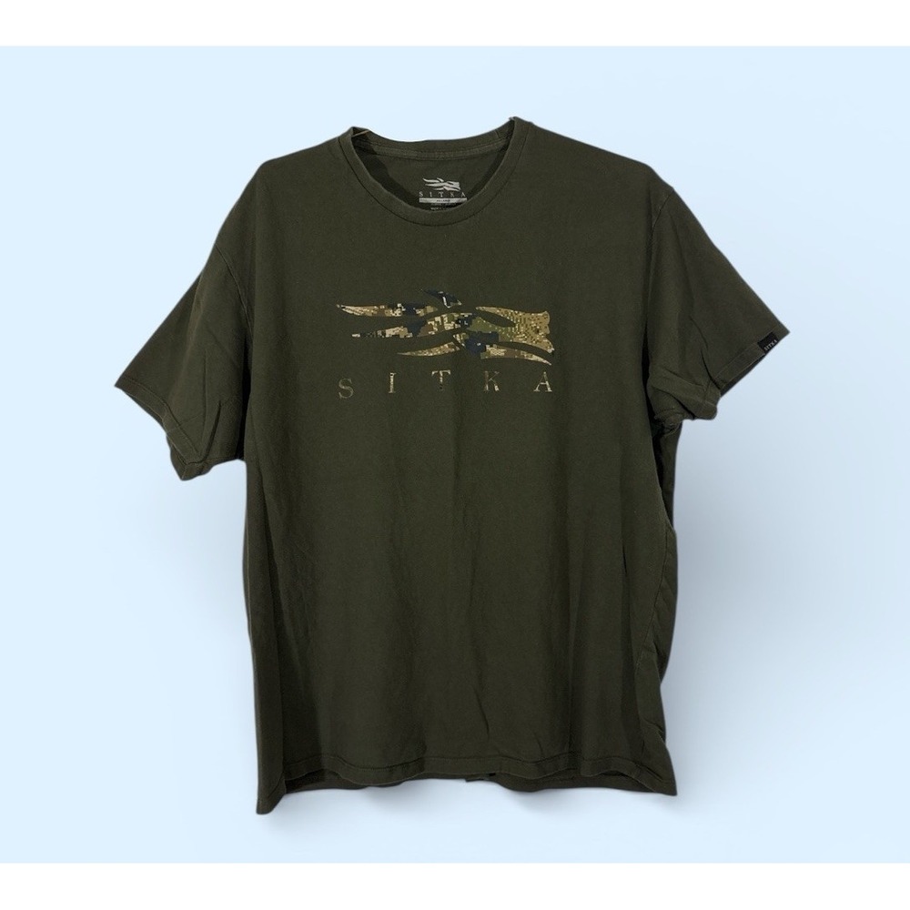 SITKA SHIRT MENS XXL GREEN SHORT SLEEVE - Picture 3 of 7